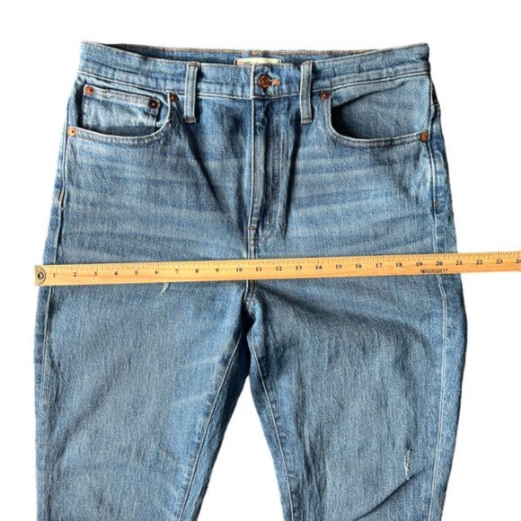 Madewell The High rise Slim Crop Boyjean Casual women’s blue jeans. size 30 - Picture 6 of 10